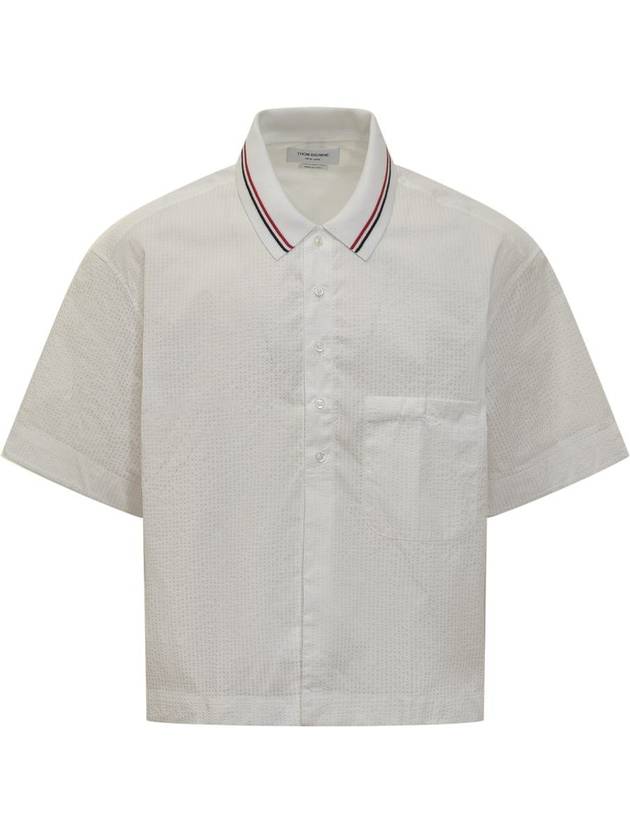 Long Sleeve Shirt MWS317CF0009 100 WHITE - THOM BROWNE - BALAAN 2