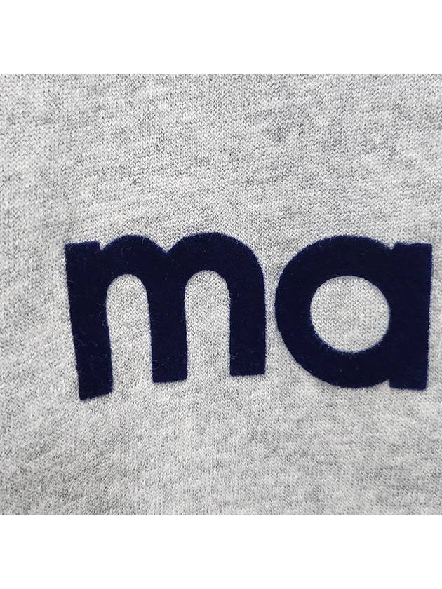 Mobyli Logo Sweatshirt Grey - ISABEL MARANT ETOILE - BALAAN 7