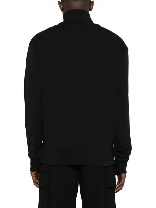 Fox Head Patch Half Zipper Sweatshirt Black - MAISON KITSUNE - BALAAN 5