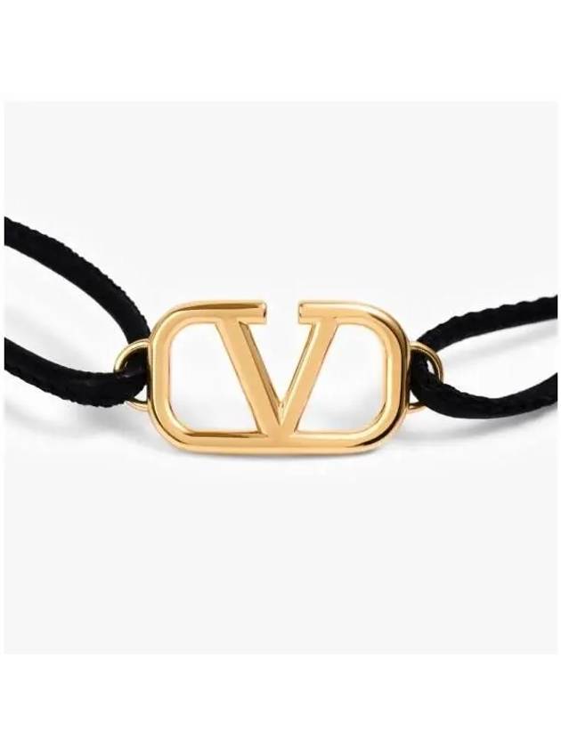 Valentino 4W2J0S32 FPE 0NO J0S32 Garavani V logo leather bracelet - RED VALENTINO - BALAAN 4