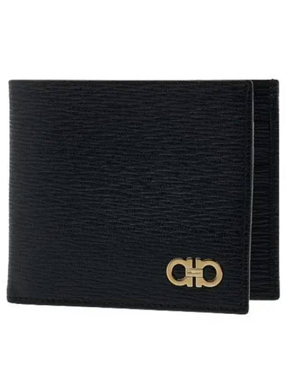 Gancini Half Wallet Black - SALVATORE FERRAGAMO - BALAAN 2