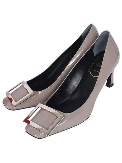 Trumpet Metal Buckle Pumps Beige - ROGER VIVIER - BALAAN 2