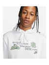 Men's Sportswear Open Concept Hoodie White - NIKE - BALAAN 4