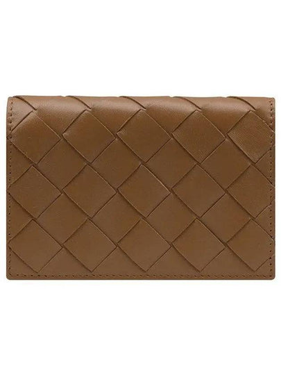 Intrecciato Flap Business Card Wallet Brown - BOTTEGA VENETA - BALAAN 2