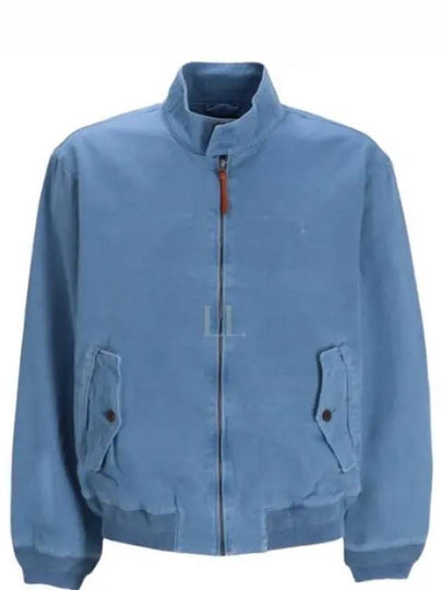 Stand Up Collar Bomber Jacket Vessel Blue - POLO RALPH LAUREN - BALAAN 2