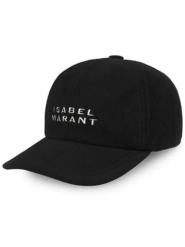 Embroidered Logo Base Ball Cap Black - ISABEL MARANT - BALAAN 5