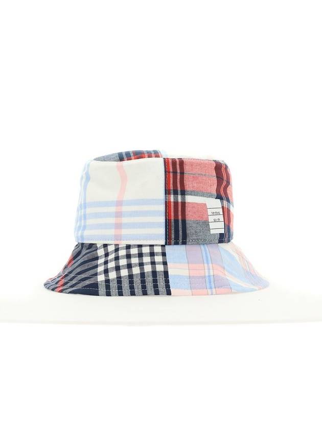 Patchwork Check Bucket Hat - THOM BROWNE - BALAAN 2