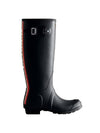 Tricolor Backstrap Tall Rain Boots Black - HUNTER - BALAAN 1