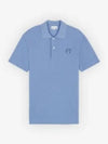 Bold Fox Head Patch Comfort Polo Shirt Blue - MAISON KITSUNE - BALAAN 2