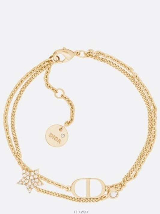 Women's Petite CD Double Bracelet Gold - DIOR - BALAAN 2