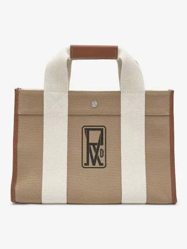 Medium Traveler Logo Print Tote Bag Beige TRAVELERMLPBEIGE - RUE DE VERNEUIL - BALAAN 1