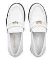 Brushed Leather Penny Loafers White - MIU MIU - BALAAN 7