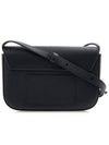 Boke Flower Leather Shoulder Bag Black - KENZO - BALAAN 4