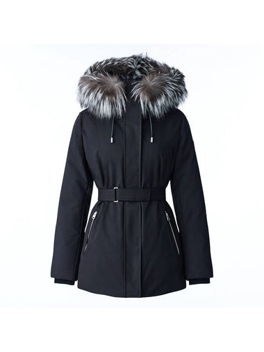 Women's Jenny Silver Fox Fur Padding Black - MACKAGE - BALAAN 1