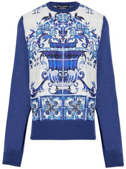 majolica print knit top - DOLCE&GABBANA - BALAAN 2