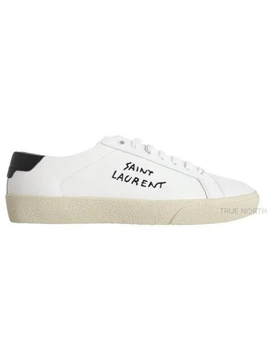 Court Classic Black Tab Low Top Sneakers White - SAINT LAURENT - BALAAN 2