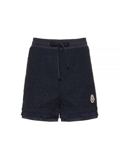 24 2B00007 597NZ 778 Logo Patch Cotton Shorts - MONCLER - BALAAN 1