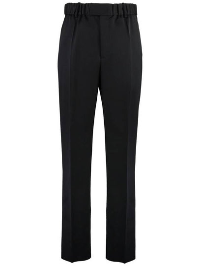 Tailor Fit Banding Wool Straight Pants Black - BOTTEGA VENETA - BALAAN 2