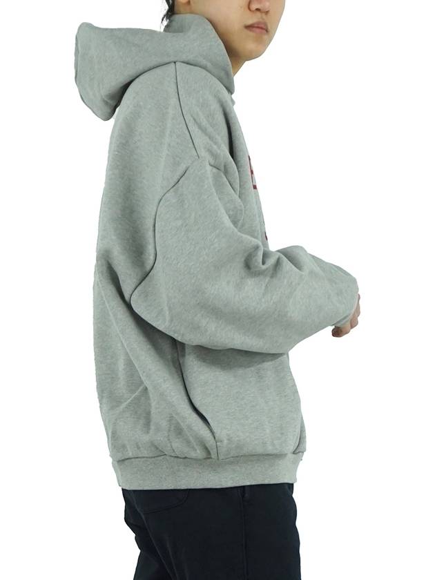 Logo Fleece Hoodie Dark Heather - FEAR OF GOD ESSENTIALS - BALAAN 4