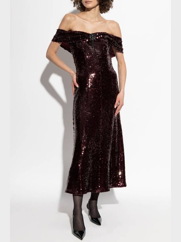 Self Portrait Sequin Dress, Women's, Brown - SELF PORTRAIT - BALAAN 3