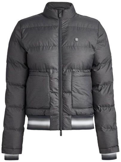 Women's Nylon Melange Padded Jacket Charcoal Heather Grey - G/FORE - BALAAN 2