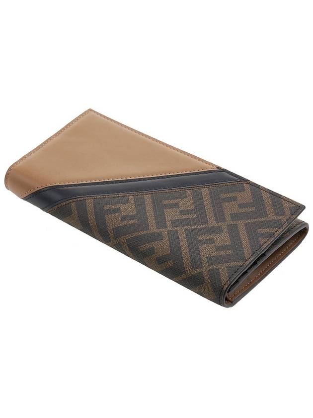 Continental FF Motif Fabric Long Wallet Brown - FENDI - BALAAN 5