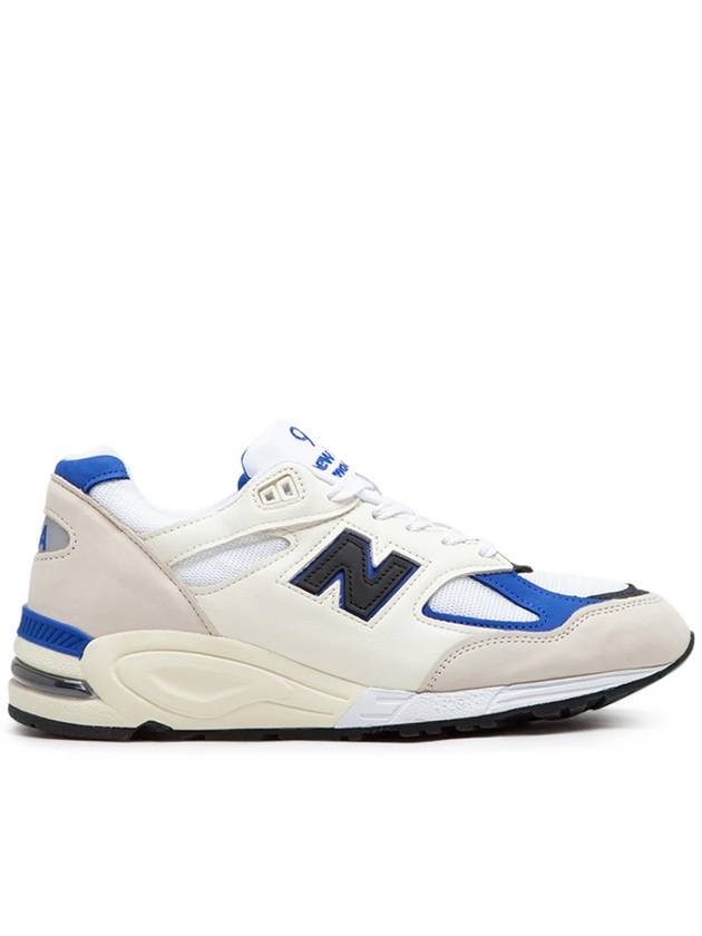 990v2 Low Top Sneakers Blue White - NEW BALANCE - BALAAN 2