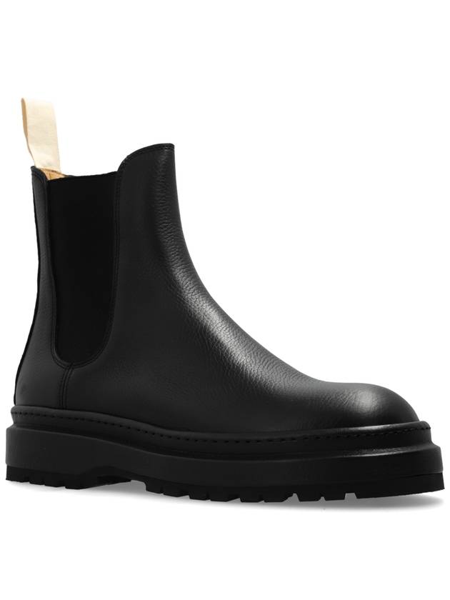 Jacquemus Leather Chelsea Boots, Men's, Black - JACQUEMUS - BALAAN 4