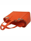 Woman's Leather Suede Calendula Tote Bag Orange - SALVATORE FERRAGAMO - BALAAN 4