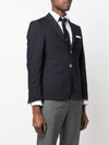 Plain Weave Suiting 4 Bar Classic Sport Jacket Dark Blue - THOM BROWNE - BALAAN 4