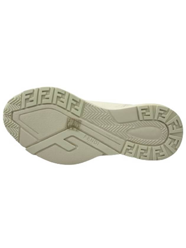 flow fabric trainer low-top sneakers beige - FENDI - BALAAN 7