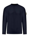 Compass Motif Knit Top Navy - STONE ISLAND - BALAAN 2