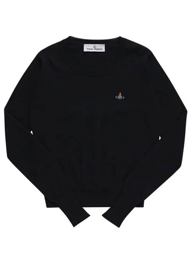 ORB Logo Knit Top Black - VIVIENNE WESTWOOD - BALAAN 5