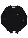 ORB Embroid Logo Knit Top Black - VIVIENNE WESTWOOD - BALAAN 2