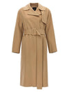 Wrap Wool Cashmere Belt Trench Coat Beige - THEORY - BALAAN 1