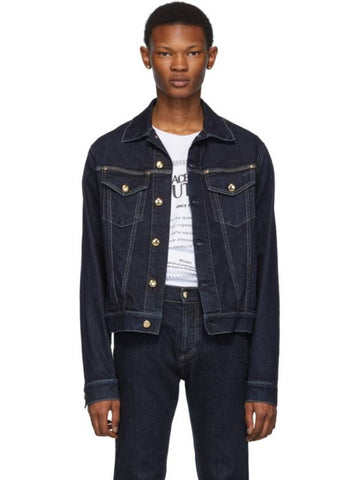 Jeans Couture Indigo Pure Gold Stitch Denim Jacket - VERSACE - BALAAN 1