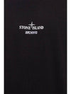 Archivio PVC Print Short Sleeve T-Shirt Black - STONE ISLAND - BALAAN 3