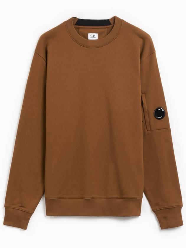 Diagonal Raised Fleece Lens Sweatshirt Toffee - CP COMPANY - BALAAN 2