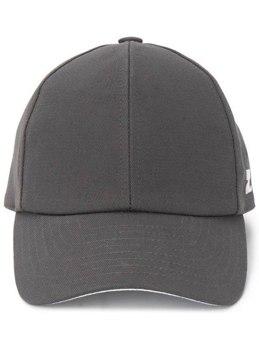 Courr ges 123ACT002CO0024 STEEL GRAY Unisex Cap Hat - COURREGES - BALAAN 2