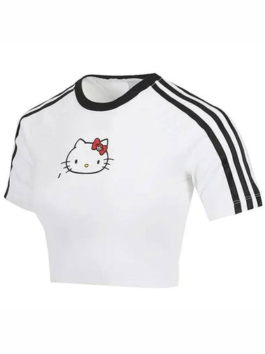 adidas x Hello Kitty 3S Baby Tee White IX7879 - ADIDAS - BALAAN 1