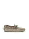 Men's Gommino Suede Driving Shoes Beige - TOD'S - BALAAN 2