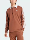 Rugby Ribbed Cuffs Polo Shirt Brown - ADIDAS - BALAAN 2