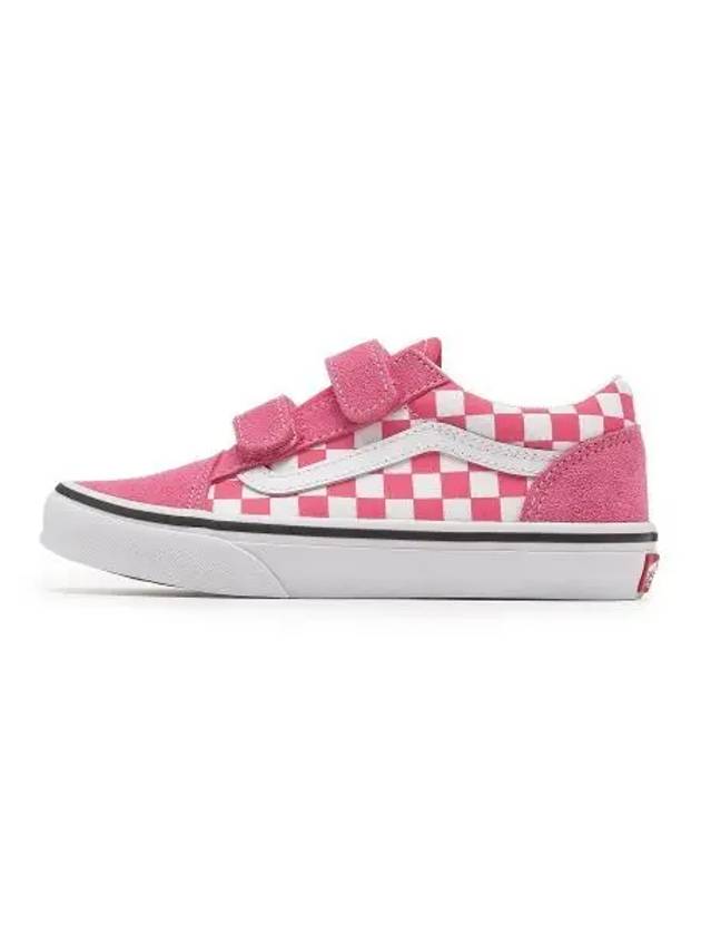 KIDS Old School Velcro Color THEORY Checkerboard Honeysuckle VN000CYWCHL1 - VANS - BALAAN 1