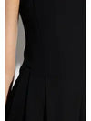 Strapless Wide Leg Jumpsuit Black - BOTTEGA VENETA - BALAAN 9