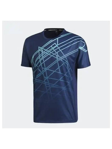 adidas BADMINTON BT Lines Tee M Round Men s CW7070 - ADIDAS - BALAAN 1