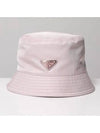 Re-Nylon Triangle Logo Bucket Hat Alabaster Pink - PRADA - BALAAN 3