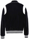 Velvet Varsity Jacket Black - ROLLING STUDIOS - BALAAN 3