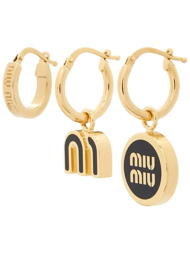 Logo Earrings 5IO102 2F6TF0002 B0011018830 - MIU MIU - BALAAN 2