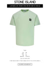 Logo Patch Short Sleeve T-Shirt Melon - STONE ISLAND - BALAAN 3