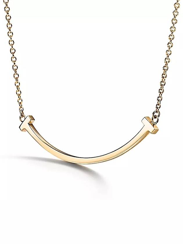 T Smile Small Pendant Necklace Gold - TIFFANY & CO. - BALAAN 2